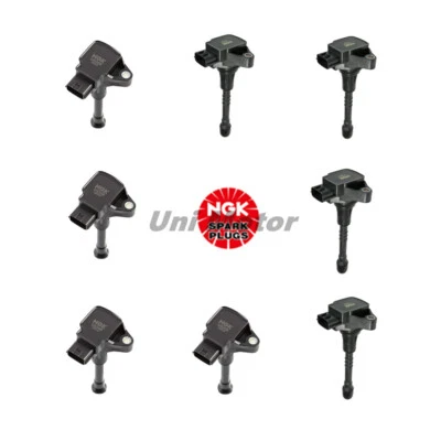 For Nissan Armada Infiniti QX56 QX80 5.6L 224481LA0B 8 pcs OEM NGK Ignition Coil - Изображение 1 из 4