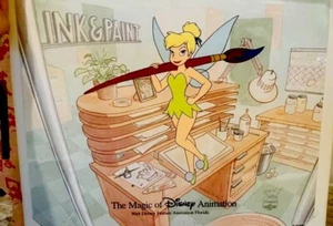VERY RARE  HAND PAINTED ANIMATION CEL “TINKERBELL INK & PAINT SHOP” - Picture 1 of 8