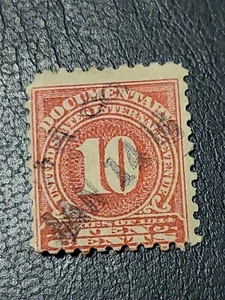 US Revenue Stamp, Sc# R212 10c Documentary - Old Used - # 3110 - Picture 1 of 2