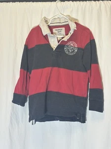 OshKosh B'gosh Vintage Boys Long Sleeve Collared Polo Shirt Size 5 EUC X9 - Picture 1 of 4