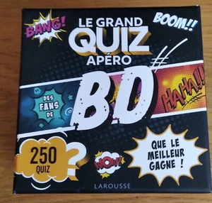 Le Grand Quiz Apéro des fans de BD , ( 250 quiz sous blister , Larousse 2023 ) - Picture 1 of 3