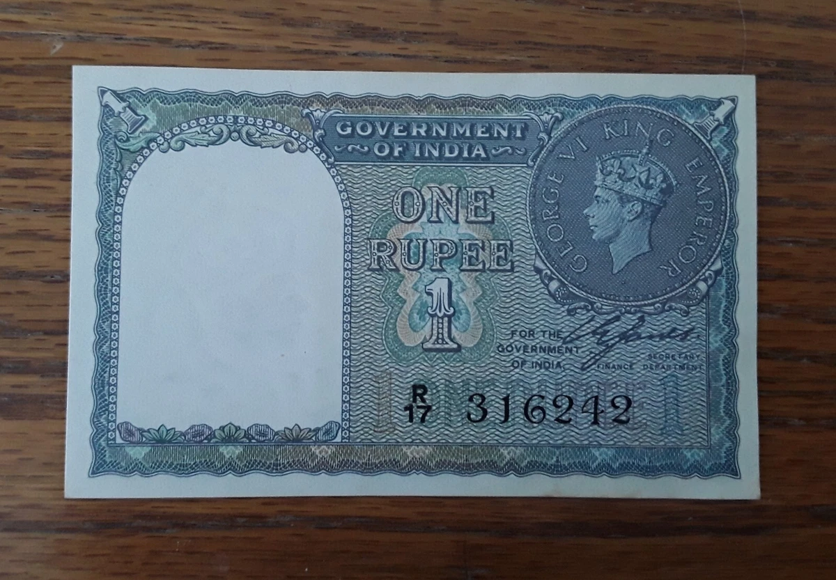 1940 India Rupee In Indian Paper Money for sale | eBay