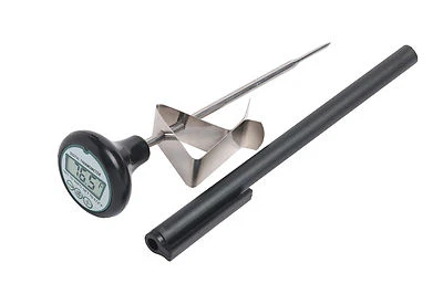 Termómetro digital para alimentos carne, caramelo líquido freír, con clip de acero inoxidable Foto 1 de 4