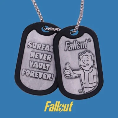 Official Fallout 4 Dog Tags Pendant Necklace Cosplay - Image 1 of 4