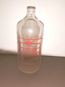 Rare Red Vintage Clear Glass Seltzer Bottle – Cascella Club Soda – - Picture 1 of 2
