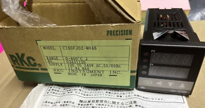NEW RKC INSTRUMENT REX-C100  Model C100FJ02-M*AB 98A07256 TEMPERATURE CONTROLLER - Image 1 of 4