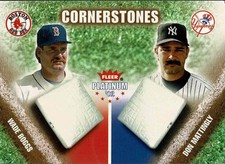 CORNERSTONES 2002 FLEER PLATINUM WADE BOGGS/DON MATTINGLY 0255/1000