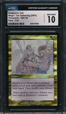 Planeshift Eladamri's Call CGC 10 Graded Magic MTG FOIL (2003) - Image 1 of 3