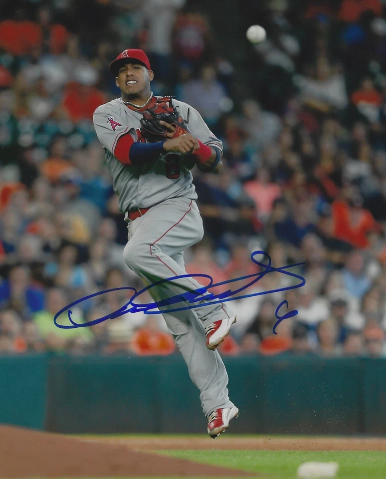 Foto 8x10 firmada autografiada por Yunel Escobar - MLB Angels Braves Rays - con certificado de autenticidad Foto 1 de 1