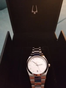 Bulova Women's Dress Silver Tone Quartz Calendar 34MM Watch 96M126TR - Picture 1 of 13