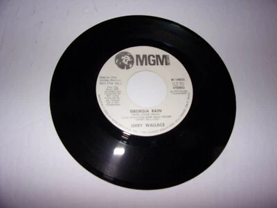 Jerry Wallace: Georgia Rain / In The Garden / 45 Rpm  Promo 1975 / NM - Image 1 of 2
