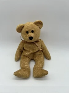 TY Beanie Baby Cashew 8" Stuffed Bear Year 2000 - Bild 1 von 7