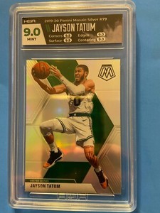 2019-20  Jayson Tatum Panini Mosaic Silver #79 HGA 9.0 Mint