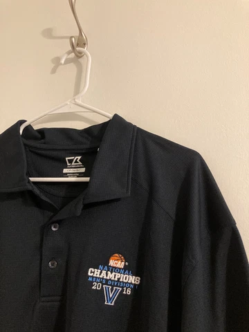 Villanova University NCAA  2016 Champions blue golf shirt  adult XXL 2xl NEW Cover