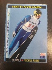 1998 Sports Illustrated Si for Kids track Matti Nyjanen ski OLYMPIC LEGEND card 
