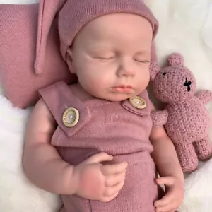 18Inch Loulou Realistic Newborn Full Silicone Baby Doll 3D Painted Visible Veins - Picture 1 of 13