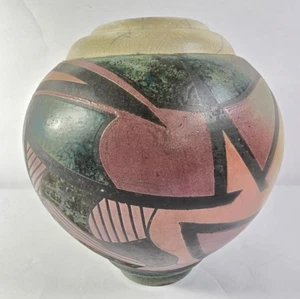 Large Raku Japanese Tea Ceremony Pottery Pot; Unique - Picture 1 of 5