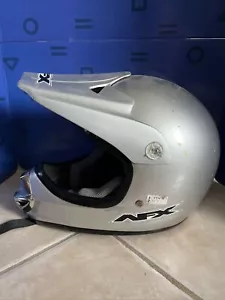 AFX FX-86Y Blue Motocross HELMET Dirt Bike ATV Off Road Size Youth Medium EUC - Picture 1 of 13