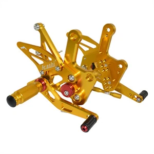 Oro kit pedane arretrate regolabili rearset per KAWASAKI ZX25R ZX4R ZX4RR 2020- - Picture 1 of 6