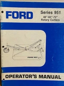 Cortadoras rotativas Ford serie 951 48"" 60"" 72"" manual del operador - Imagen 1 de 1