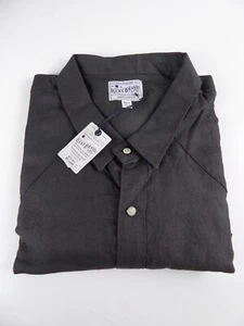 Lucky Brand 100% French Linen Western Button Up Shirt Long Sleeve NWT $79.50 - Picture 1 of 7