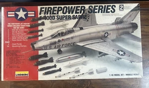 Lindberg Firepower Series F-100D Super Sabre 1/48 Model Kit 72521 New in Box - Bild 1 von 16