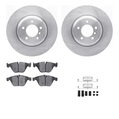 For BMW 550i 2006-2010 R1 Concepts WFUH1-31388 Front Brake Kit w Optimum Pads - Image 1 of 3
