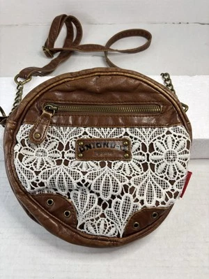 Vintage Unionbay Boho Circular Purse With Lace - Image 1 of 4