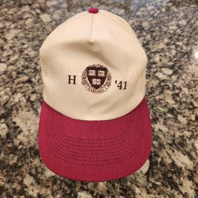 Gorra Harvard Carmesí De Colección Logo Liso Veritas Snapback Twins Enterprise Años 90 Foto 1 de 4