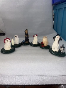 Vintage Konvolut 6 Byers Choice The Carolers Hunde Katzen Haustiere 2000er - Bild 1 von 9
