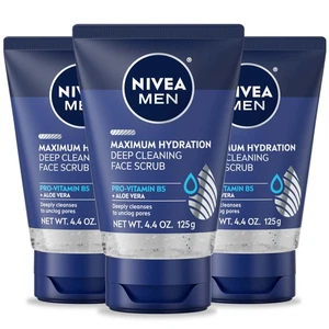 Herren Tiefenreinigung Gesichtspeeling mit Aloe Vera, 4,4 Oz Tuben, 3er Pack - Bild 1 von 9