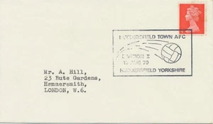 GB "HUDDERSFIELD TOWN AFC DIVISION I 15 AGO 70 HUDDERSFIELD YORKSHIRE" (AFC = Como - Imagen 1 de 1