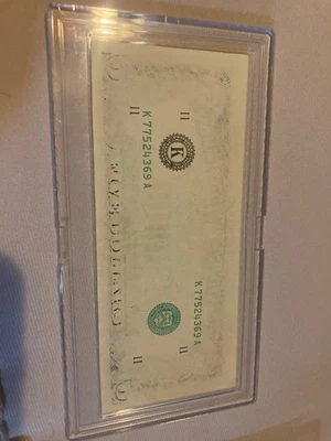 CRAZY FIVE DOLLAR BILL MISPRINT with MAJOR PRINT ERROR see photos - Image 1 of 4