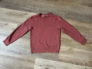 J. Crew Authentic Fleece Crewneck Sweatshirt Men’s Small Rust - Picture 1 of 7