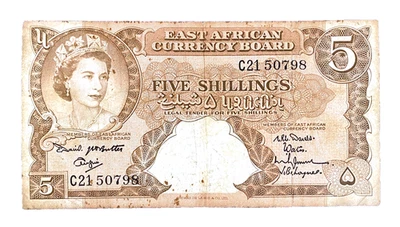 1961-63 BRITISH EAST AFRICA - 5 SHILLINGS - P#41 - EZSU7 - Image 1 of 2