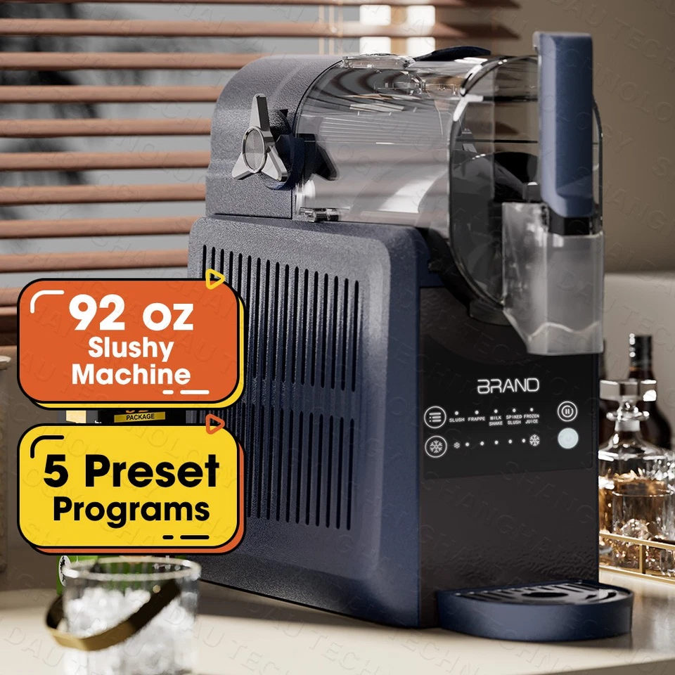 VEVOR 2L Slushie Machine | No Ice Needed | 6 Preset Programs & Self-Cleaning