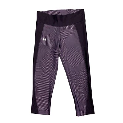 Under Armour Capri Women's Size S/M Zip Pockets Stretch Workout Crop Pants - Image 1 of 4
