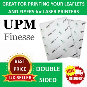 SRA3 200 gsm WHITE SILK 2 SIDED PRINTER PAPER x 250 Sheets LASER & DIGITAL PRINT - Picture 1 of 2