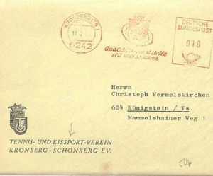 WEST GERMANY Cover *Tennis and Winter Sports Association* 1961 {samwells} EE212 - Picture 1 of 3