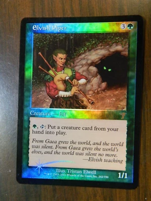 Mtg 7th Edition Core Set FOIL Elvish Piper Excellent - NM Condition - Image 1 of 2