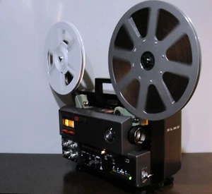 ELMO STEREO SOUND GS-1200 M &O SUPER 8 MOVIE PROJECTOR ~SERVICED~ - Picture 1 of 19