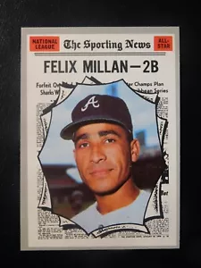 1970 Topps Baseball Card #452 Felix Millan (NM) - Picture 1 of 2