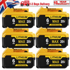 For DeWALT 18V Battery 6.0 8.0Ah XR Li-ion DCB184 DCB183 DCB180 DCB181 (1-10PACK - Picture 1 of 14