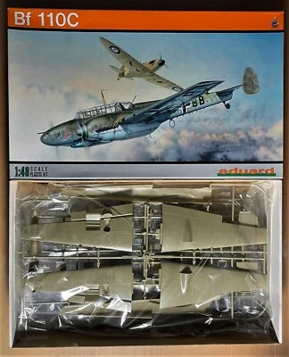 EDUARD 8201 - MESSERSCHMITT BF 110C GERMAN WWII HEAVY BOMBER - 1/48 PLASTIC KIT - Immagine 1 di 2