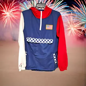 Pullover frangivento Juniors Urban Streetwear 4 luglio rosso, bianco e blu taglia S - Foto 1 di 10