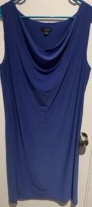 LE BOS Size 16 W Sleeveless Cowl Neck Summer Dress - Picture 1 of 4