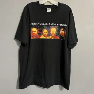 Crosby Stills Nash & Young Looking Forward Tour 2000 Vintage T Shirt Sz XL - Picture 1 of 8