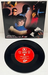 MAKIN' TIME Feels Like It's Love 1985 Countdown/Stiff 7" w/gloss card pic sleeve - Imagen 1 de 4