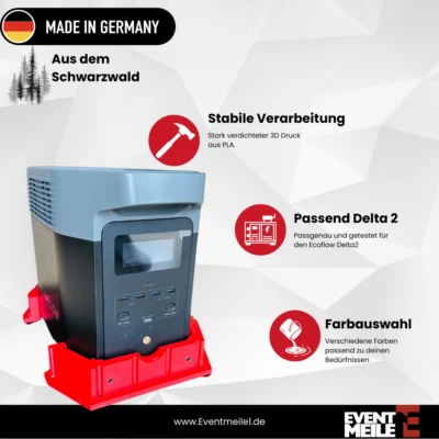 Halterung passend für Ecoflow Delta 2 Wohnwagen,Wohnmobil, Boot & Zuhause - Image 1 of 4