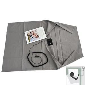 Upgraded 10% Silver Fiber Earth Grounding Conductive Pillow Case Cotton Gray - Picture 1 of 6